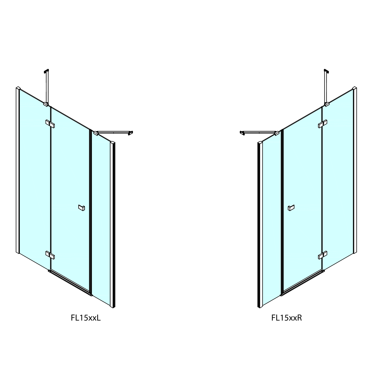 FL1514L Polysan Ширмы для душа FORTIS LINE  - Вид №4