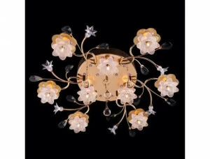 Потолочная люстра Eurosvet 4853/9 золото/синий+красный+фиолетовый EUROSVET ДИЗАЙНЕРСКИЕ 182694 Золотой