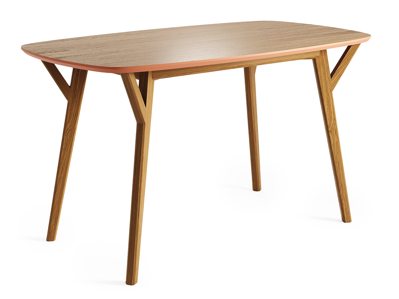 Обеденный стол прямоугольный натуральный дуб, тоскана 140 см Proso THE IDEA  210027 Бежевый  - Вид №1