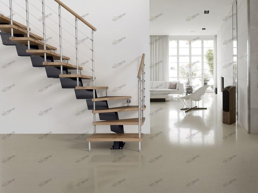 Fontanot Самонесущая U-образная консольная лестница из стали Genius sun-id-1348692