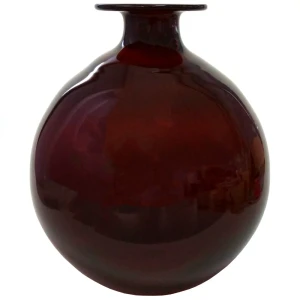 Ваза стекло цвет йодный 36 см