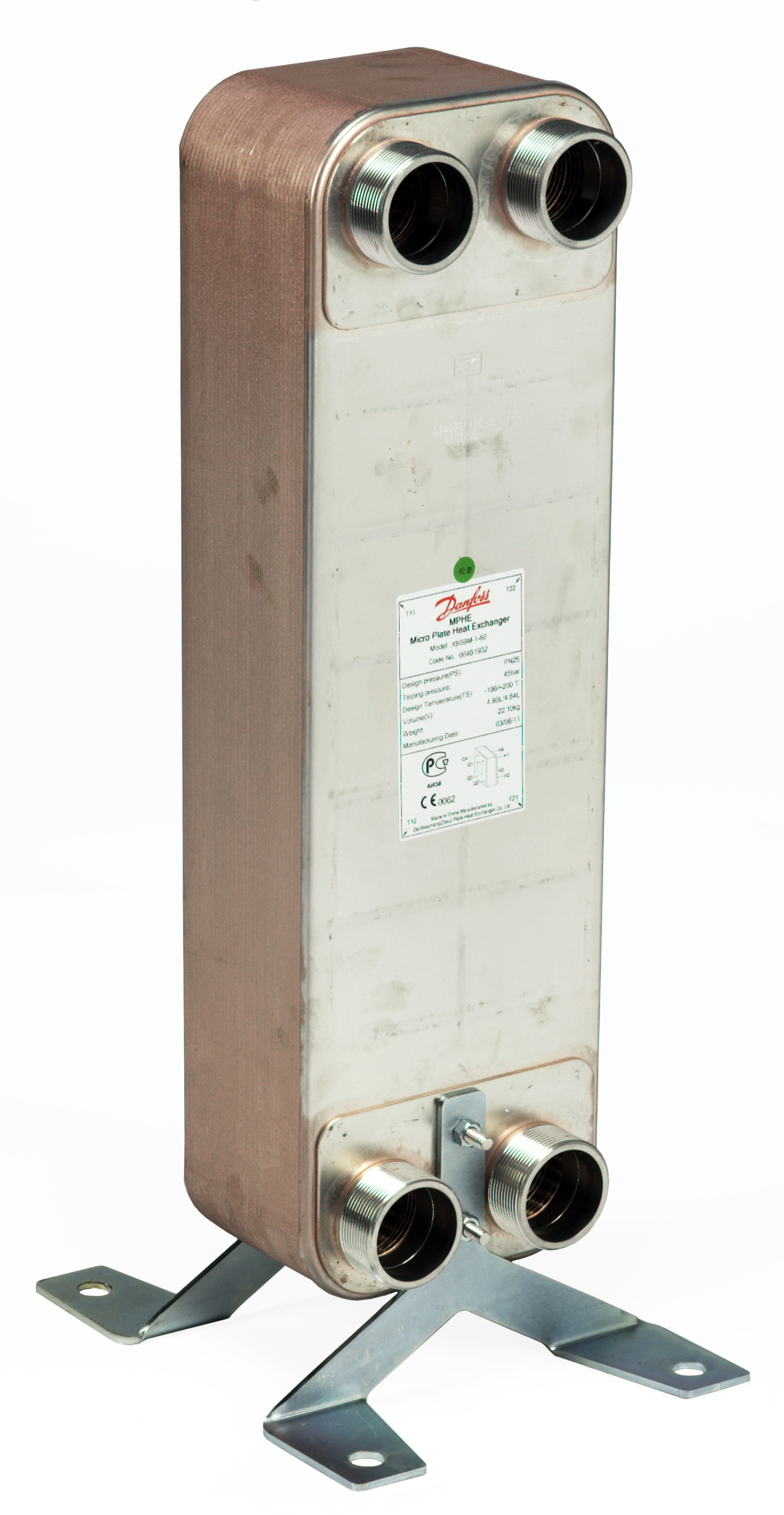 Danfoss Паяный пластинчатый теплообменник серии XB59M XB 59M-1-180 Паяный ТО 004B1942  - Вид №26