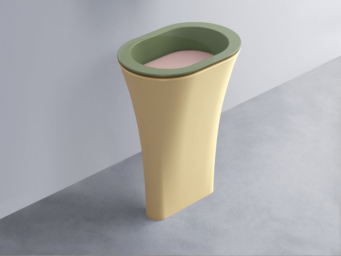 AMLA65-AG+AMPILO-CP+AMCOLO-CN Раковина Amedeo Ovale отдельностоящая cielo Enjoy + Amedeo Ceramica Cielo