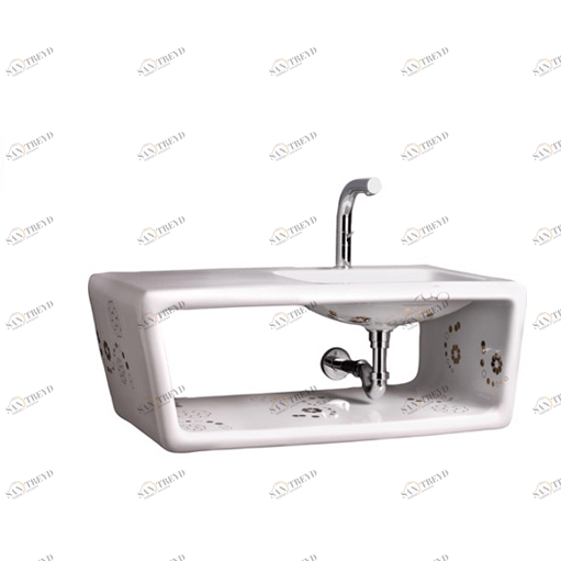 40109 Подвесная раковина настенная овальная Althea Ceramica  белая 