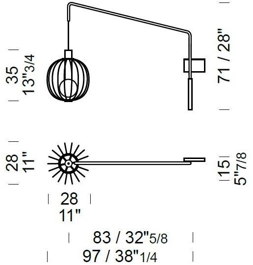 Borzalino Настенный светильник из металла Lira sun-id-1423289 - Вид №4