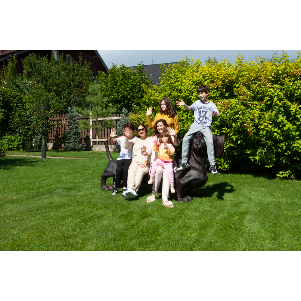 77005 Садовая скамейка Такса Клякса большая BOGACHO 4627138219577 - Вид №2