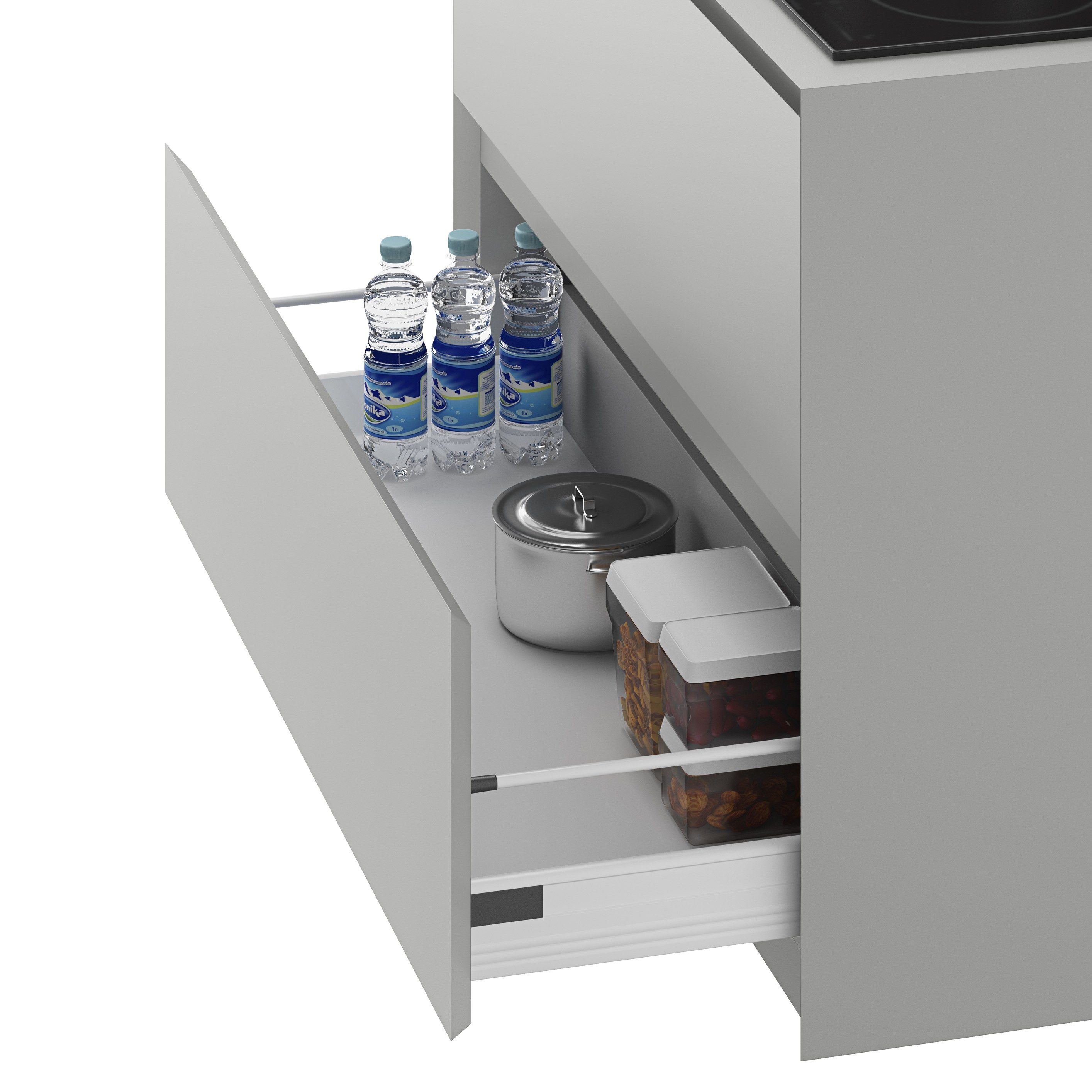 Меламиновая мини-кухня без ручек Miratap ESTICO ARCH-00125152 - Вид №3