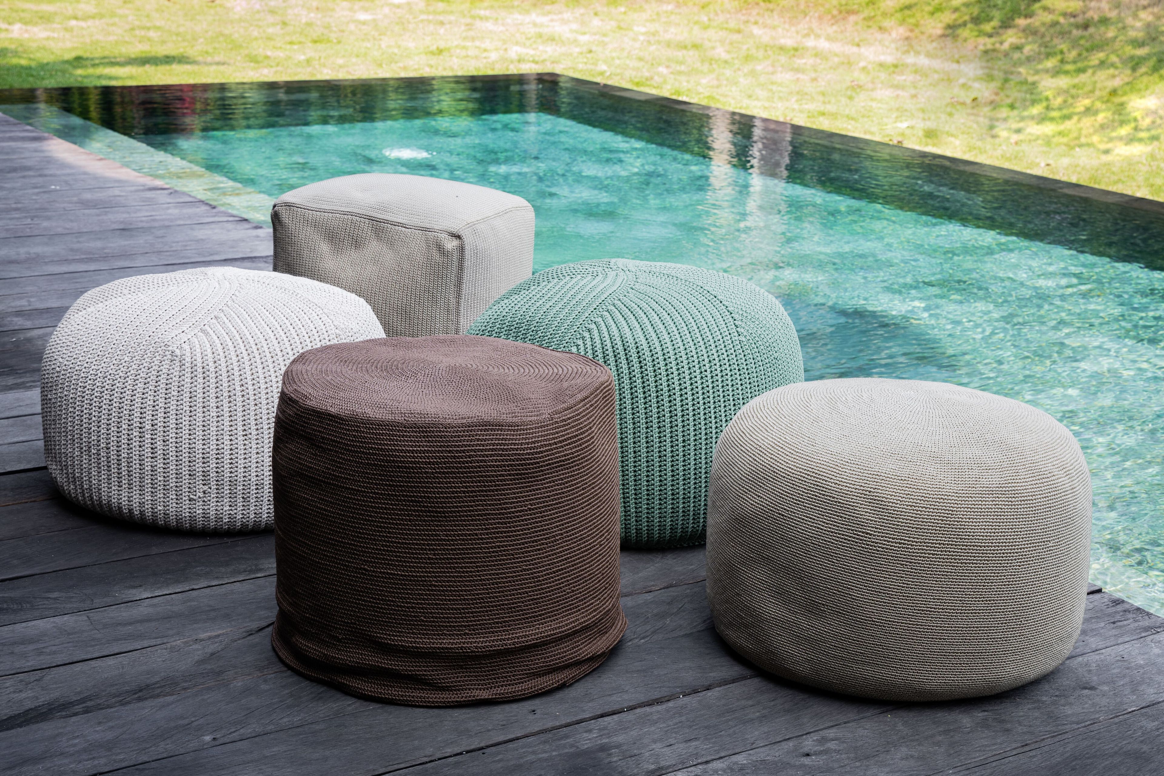 Квадратный садовый пуфик из веревки cbdesign Виареджо ARCH-00086752 - Вид №19