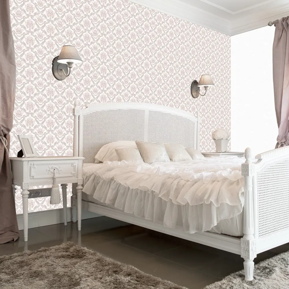 Обои виниловые Vog Collection Классика Дамаск бежевые 0.53 м 10026-28 STLM-2088102 - Вид №3