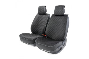16521375 Каркасные накидки на передние сиденья 2 шт., алькантара CUS-2012 BK/BK CarPerformance