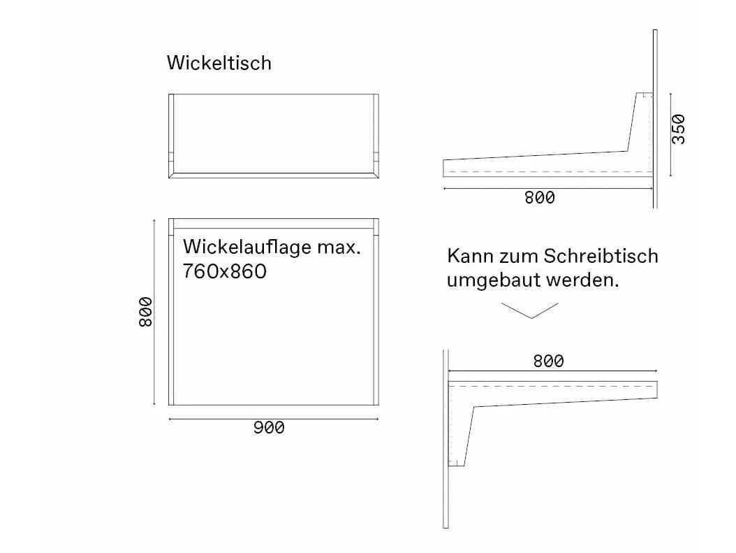 Деревянный стол / пеленальный столик Das ganze Leben Gustav Kids ARCH-00150959 - Вид №10