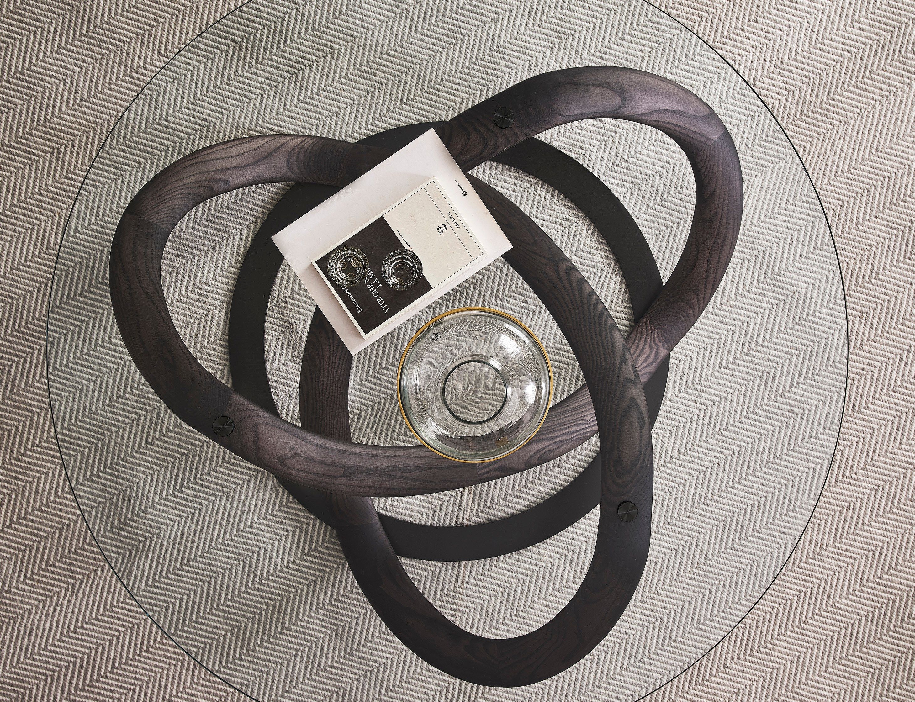 Круглый Хрустальный журнальный столик для гостиной Porada Soul ARCH-00139036