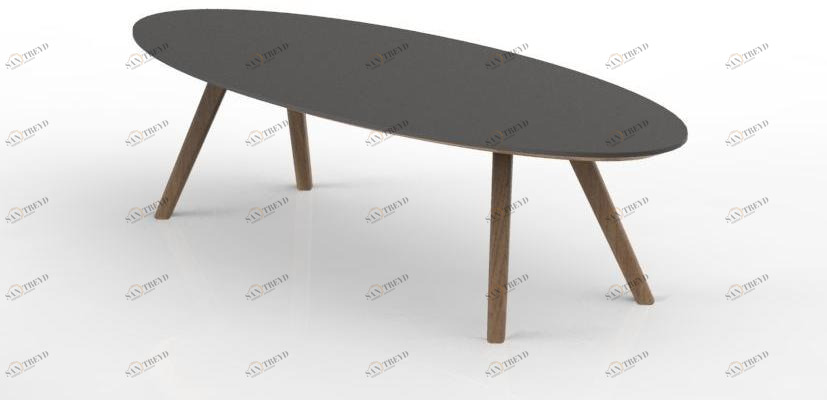 Tuna Ofis Овальный журнальный столик sun-id-1364010