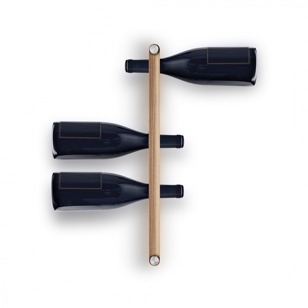 EVA SOLO 520420 Держатель для бутылок Nordic Kitchen, дуб Деревесина дуба, нержавеющая сталь  - Вид №1