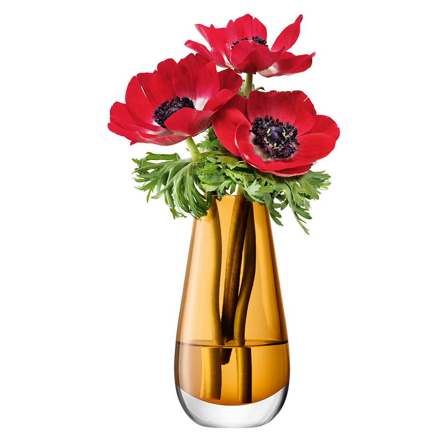 Ваза в форме бутона flower colour 14 см охра LSA INTERNATIONAL - 253388 Оранжевый  - Вид №8