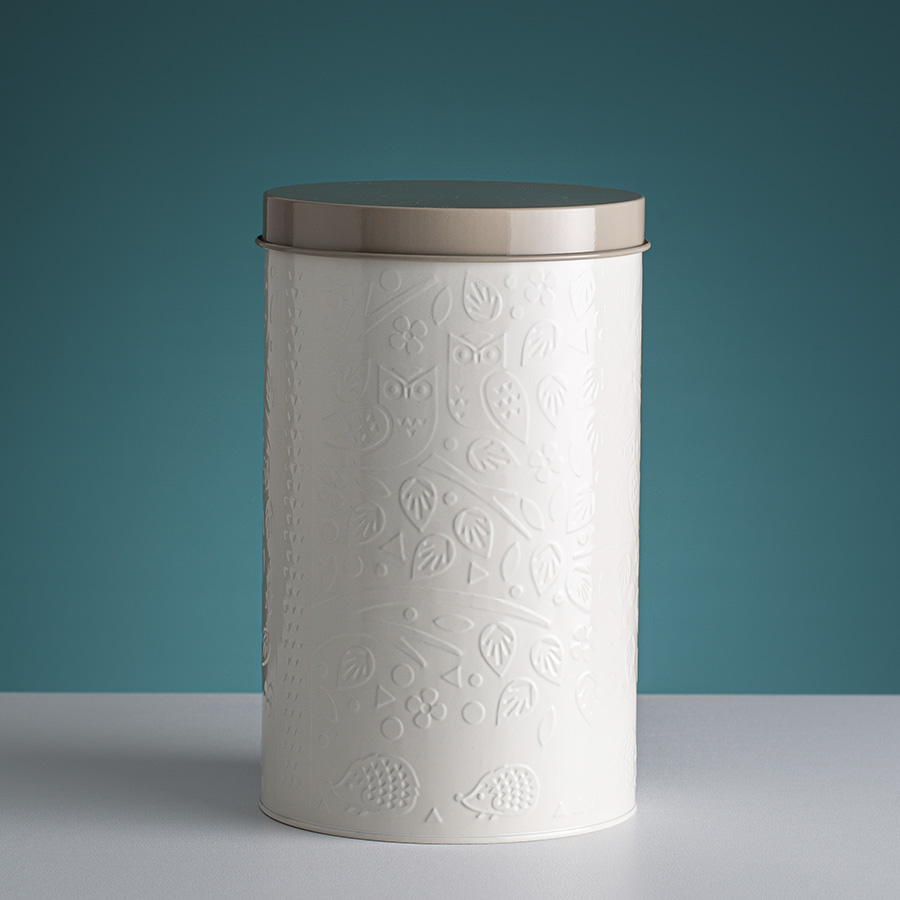 2002.210 Банка для хранения in the forest, 4,9 л, бело-серая Mason Cash  - Вид №1