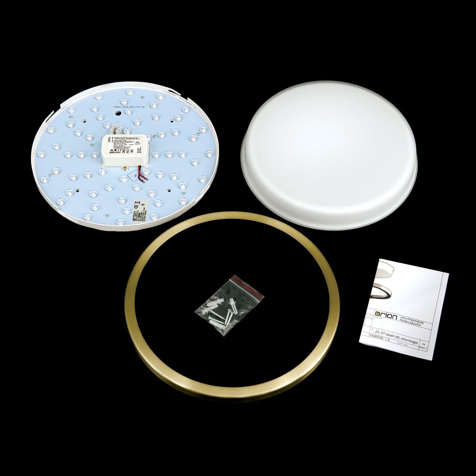 Стеклянный светодиодный потолочный светильник Orion Lerox ARCH-00076009 - Вид №59