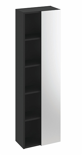 9742321111 IDO Elegant стеллаж, с зеркалом, 400 мм, белый - Вид №6