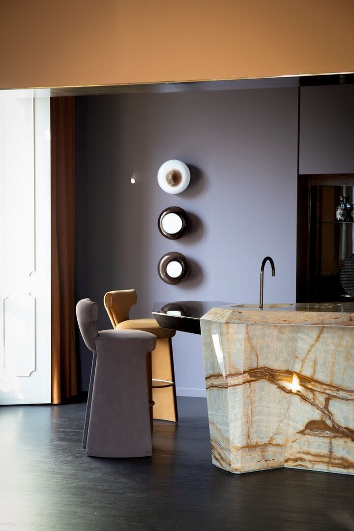 Светодиодный настенный светильник из дутого стекла Baxter Хайку ARCH-00087693 - Вид №3