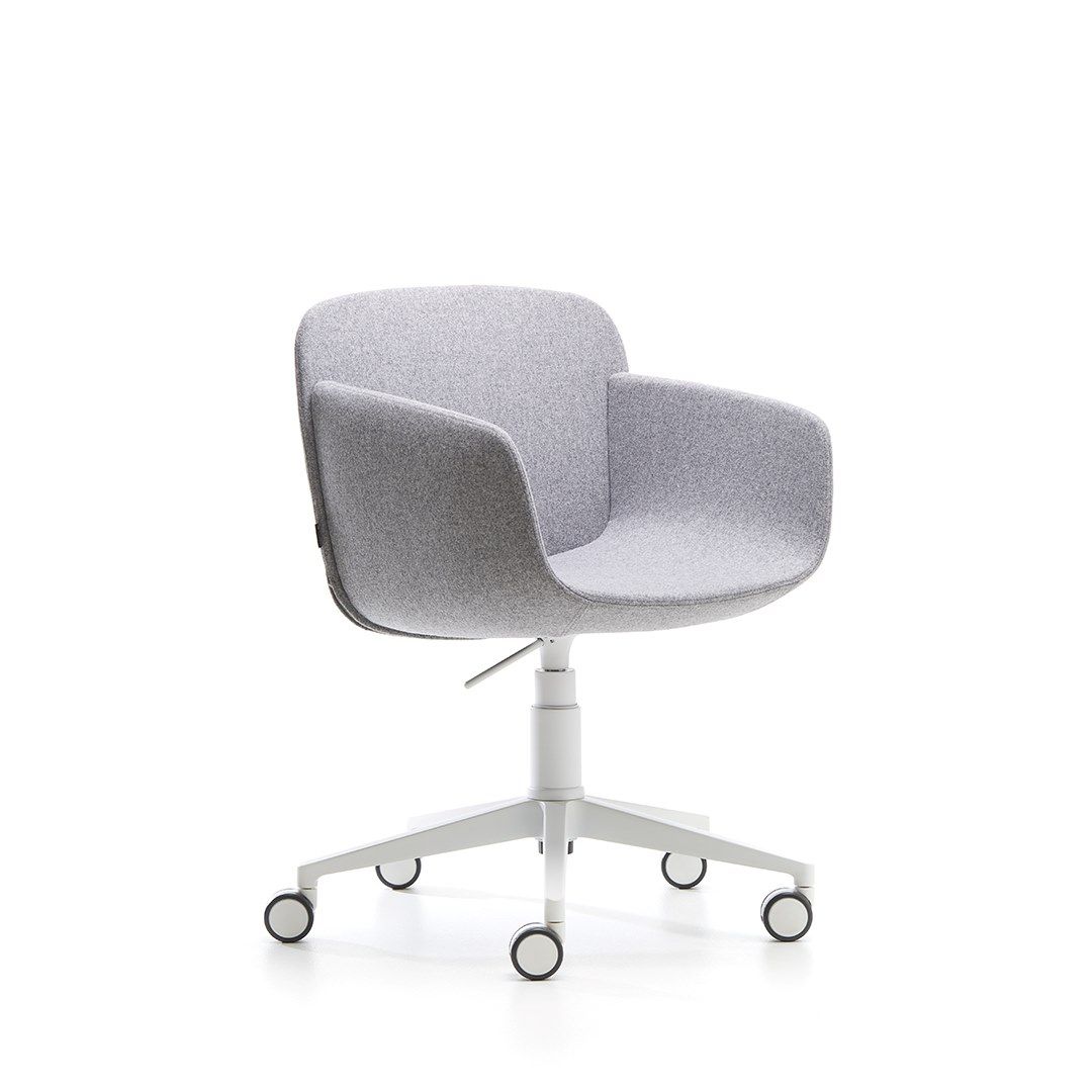 Мягкое вращающееся офисное кресло с колесами VAGHI Viva Guest ARCH-00042478 - Вид №1