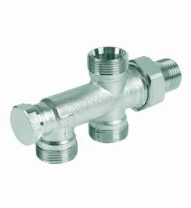 Carlo Poletti V183512Q Клапан 3-ходовой F-F, смесительный/отводной, для электротермического эффектора, подключение M30x1,5.