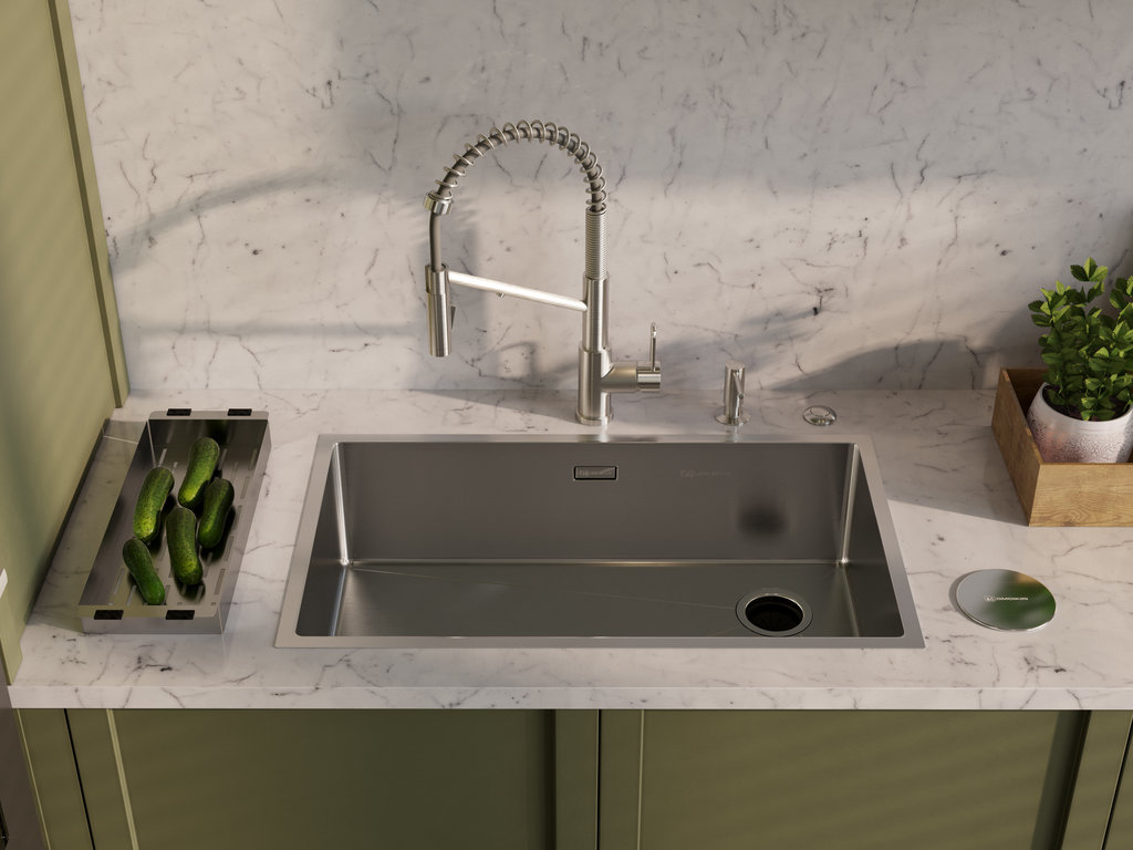 Кухонная мойка Taki 74-U/IF Side IN OMOIKIRI 4993170 - Вид №1