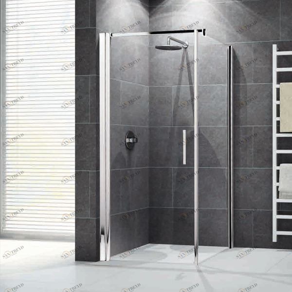 Душевой уголок 86x86 GIADA G+F Novellini GIADA с белым профилем GIADN2G81LS1AGIADNF81LD1A