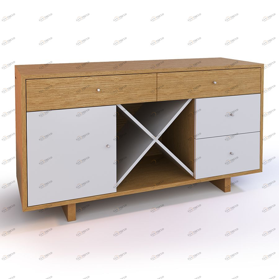 Комод Rhein XL, орех BraginDesign BR0132ОC