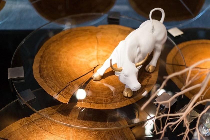 VGnewtrend Овальный журнальный столик из дерева и стекла Foresta sun-id-1387289 - Вид №4