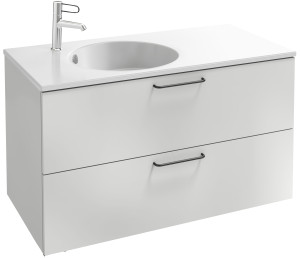 EB2524-R9-N14 Тумба под столешницу 100 см, 2 ящика, черная ручка JACOB DELAFON ODÉON RIVE GAUCHE