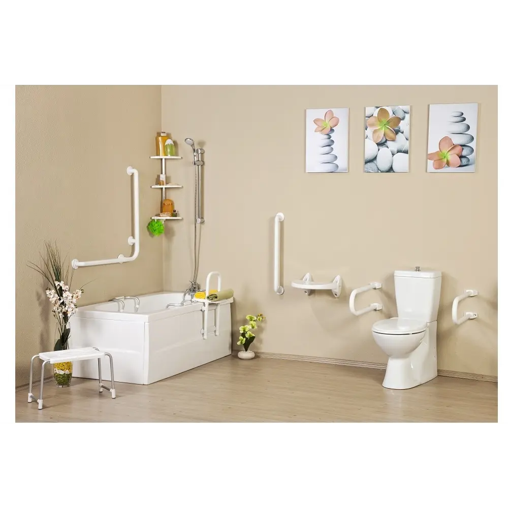 Поручень для ванны Primanova 135 градусов 60x60 см цвет белый 82454833 STLM-2081780 группа безопасности - Вид №3