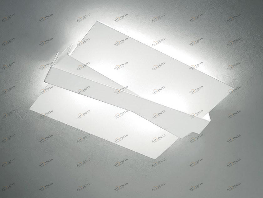 Linea Light Group Стеклянный светодиодный потолочный светильник Zig zag sun-id-1403855