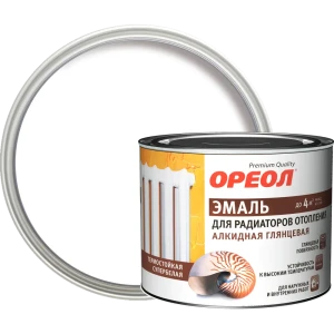 Эмаль алкидная для радиаторов отопления Ореол глянцевая 0.5 кг