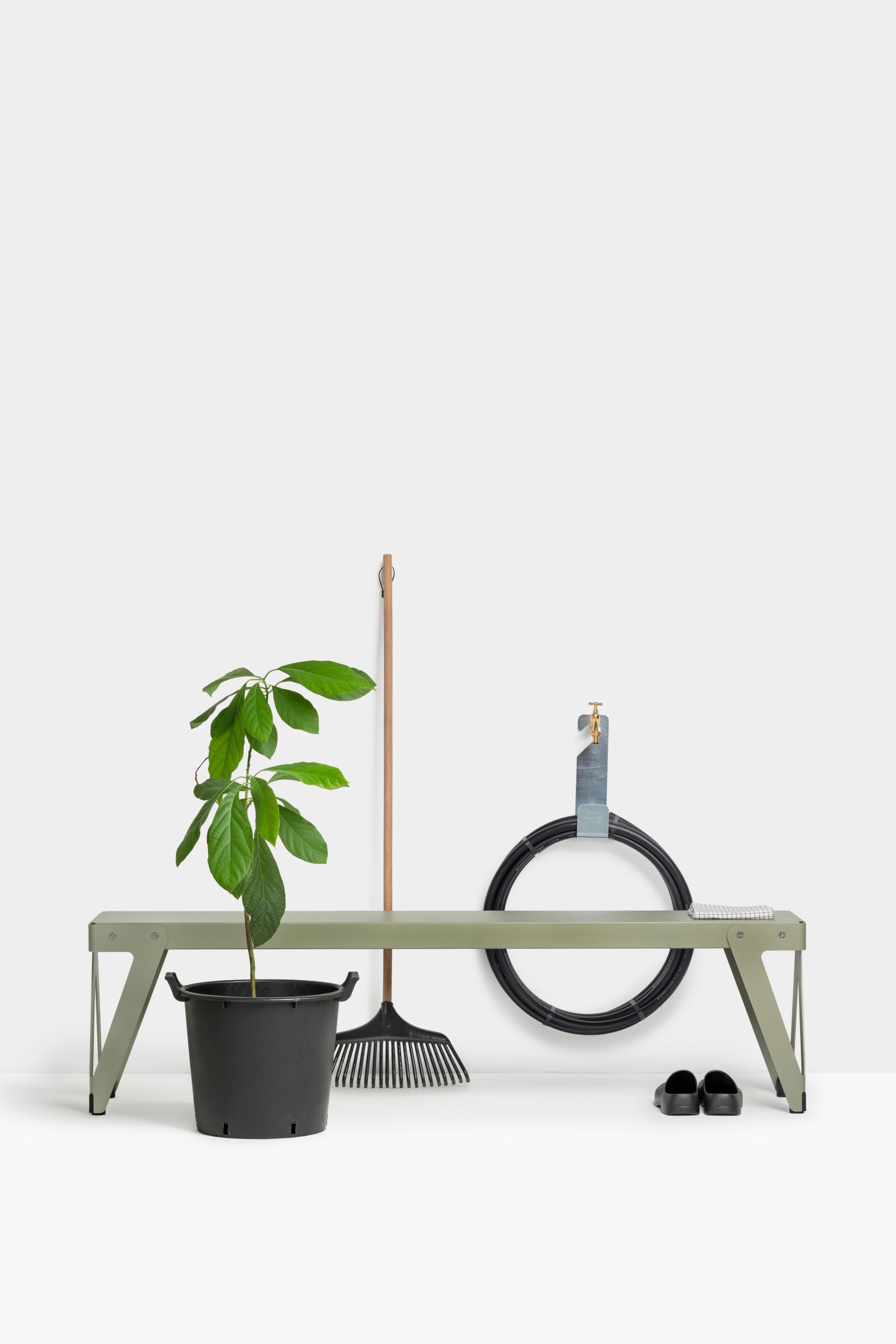 Стальная садовая скамейка с порошковым покрытием FUNCTIONALS Lloyd ARCH-00086249 - Вид №5