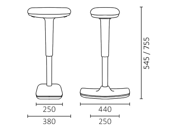 Полиуретановый наклонный офисный стул Leyform TWIST-TECH ARCH-00032196 - Вид №7