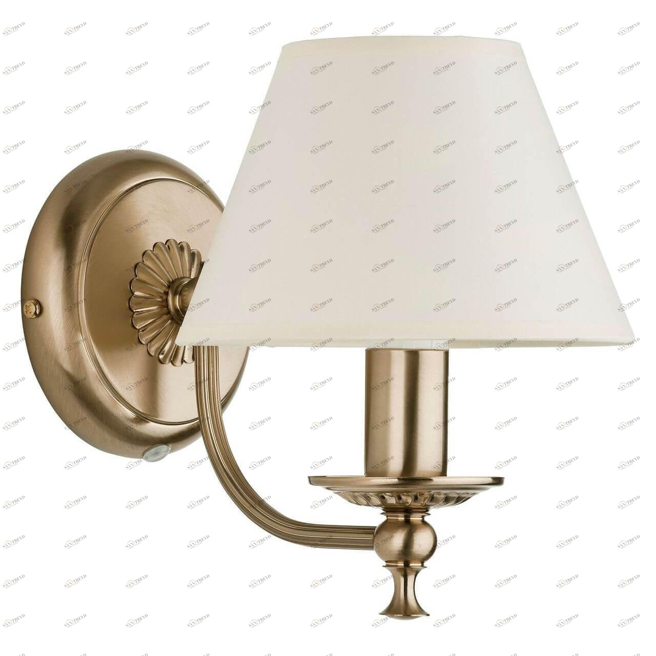 Бра металлическое с абажуром на 1 лампу бежевое Sofia 18340 ALFA SOFIA 00-3928271 Бежевый