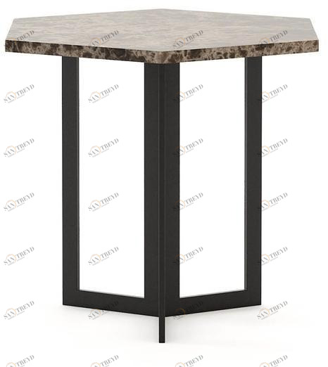 Laskasas Шестиугольный мраморный журнальный столик для гостиной sun-id-1429491