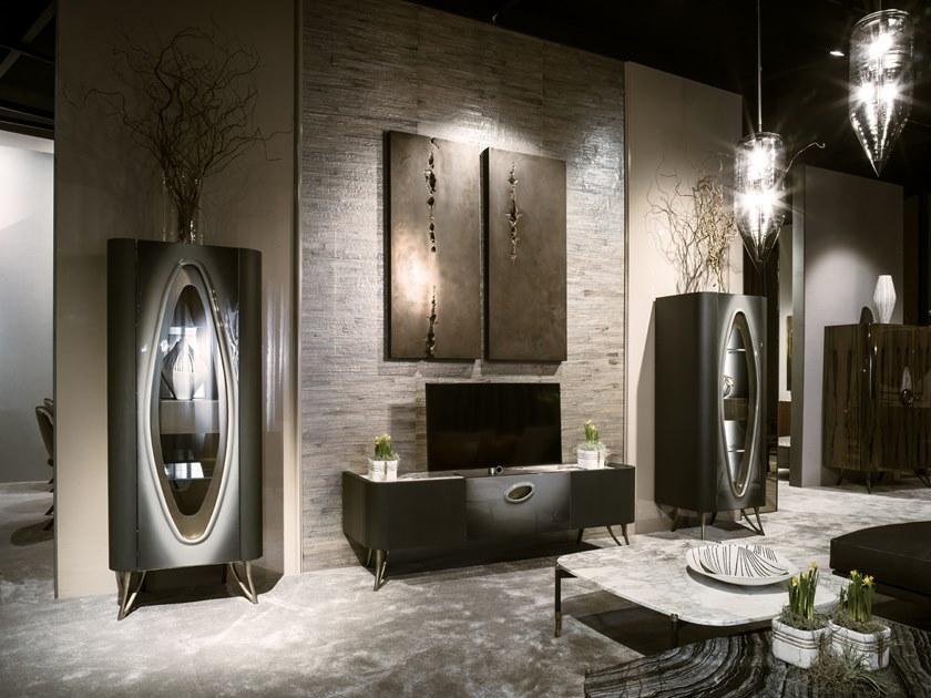 Bellotti Ezio Тумба под телевизор из ясеня с мраморной столешницей Gea 2018-63 - Вид №1