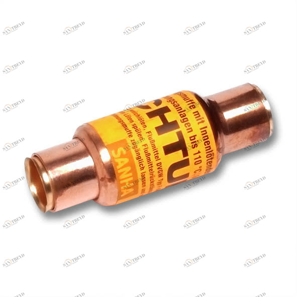 1587215 SANHA 5872 компенсатор НП-НП, медь, сильфонный, 3 Бар 110°C 15 мм 