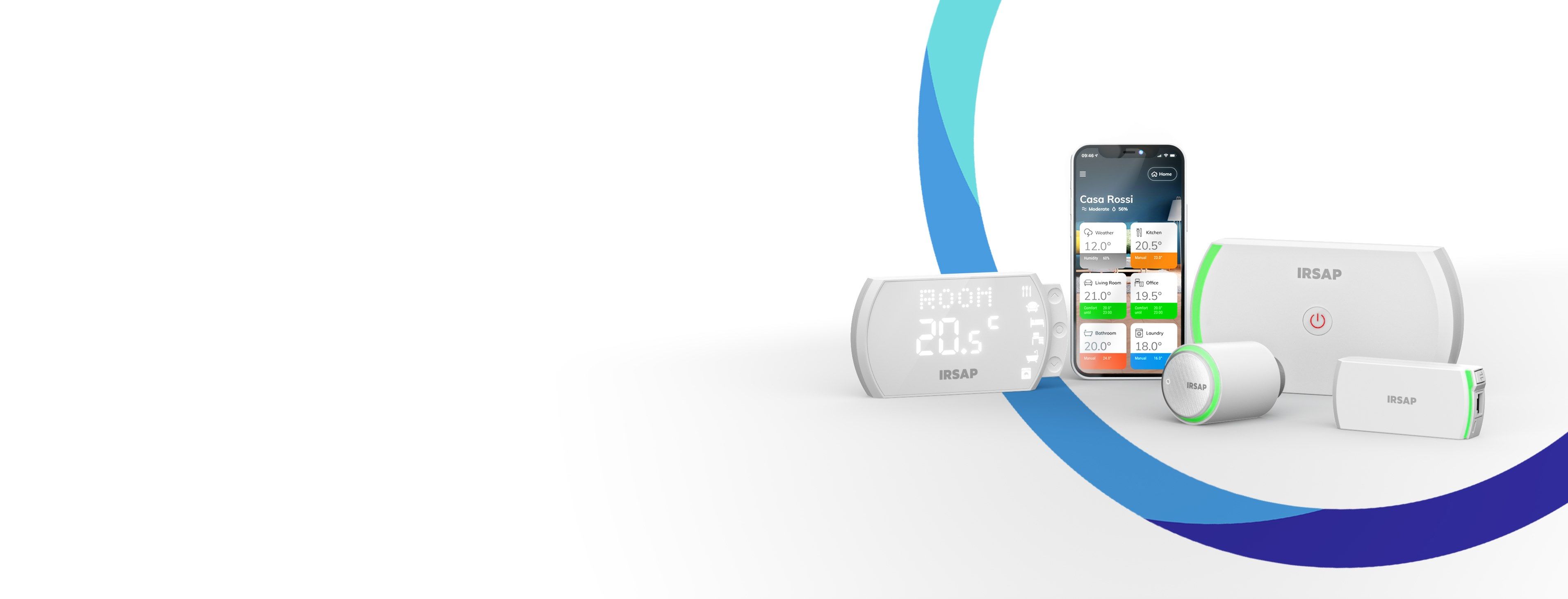 Беспроводной интеллектуальный термостатический клапан Irsap IRSAP NOW ARCH-00021217 - Вид №4