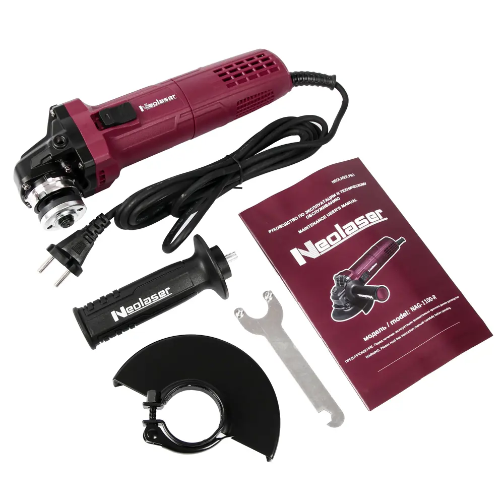 Болгарка Neolaser NAG-1100-R с плавным пуском и защитой от случайного включения 89348566 STLM-0844098 - Вид №6