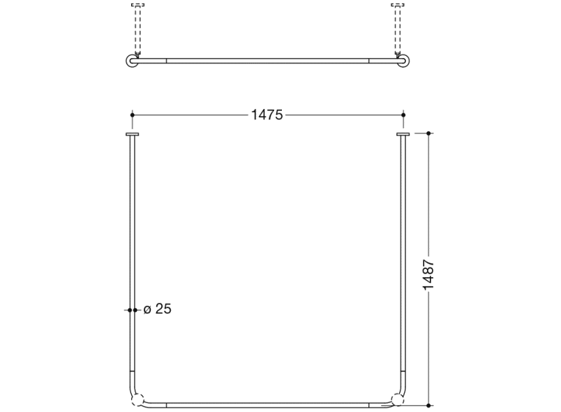 900.34.30260 Карниз HEWI System 900 - Вид №3
