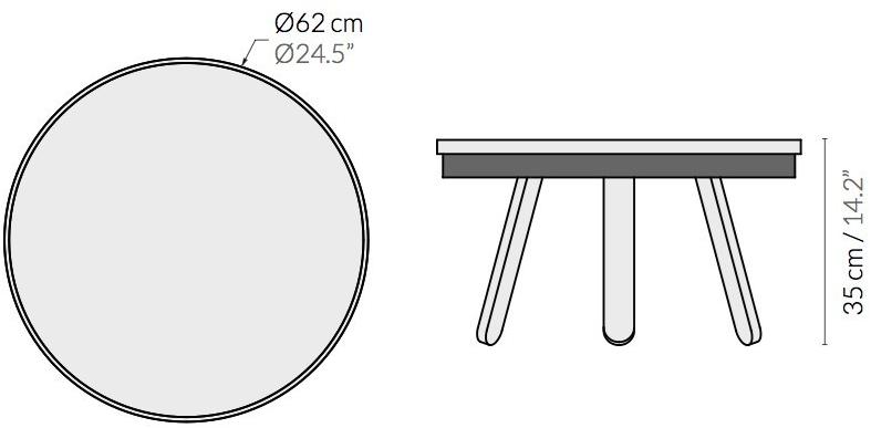 Woodendot Круглый стол из лакированного ясеня с вещевым ящиком sun-id-1399117 - Вид №7
