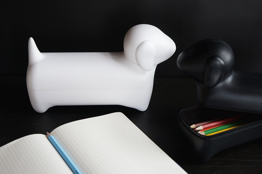 QL10291-BK Коробка для мелочей dacholder, черная Qualy  - Вид №9