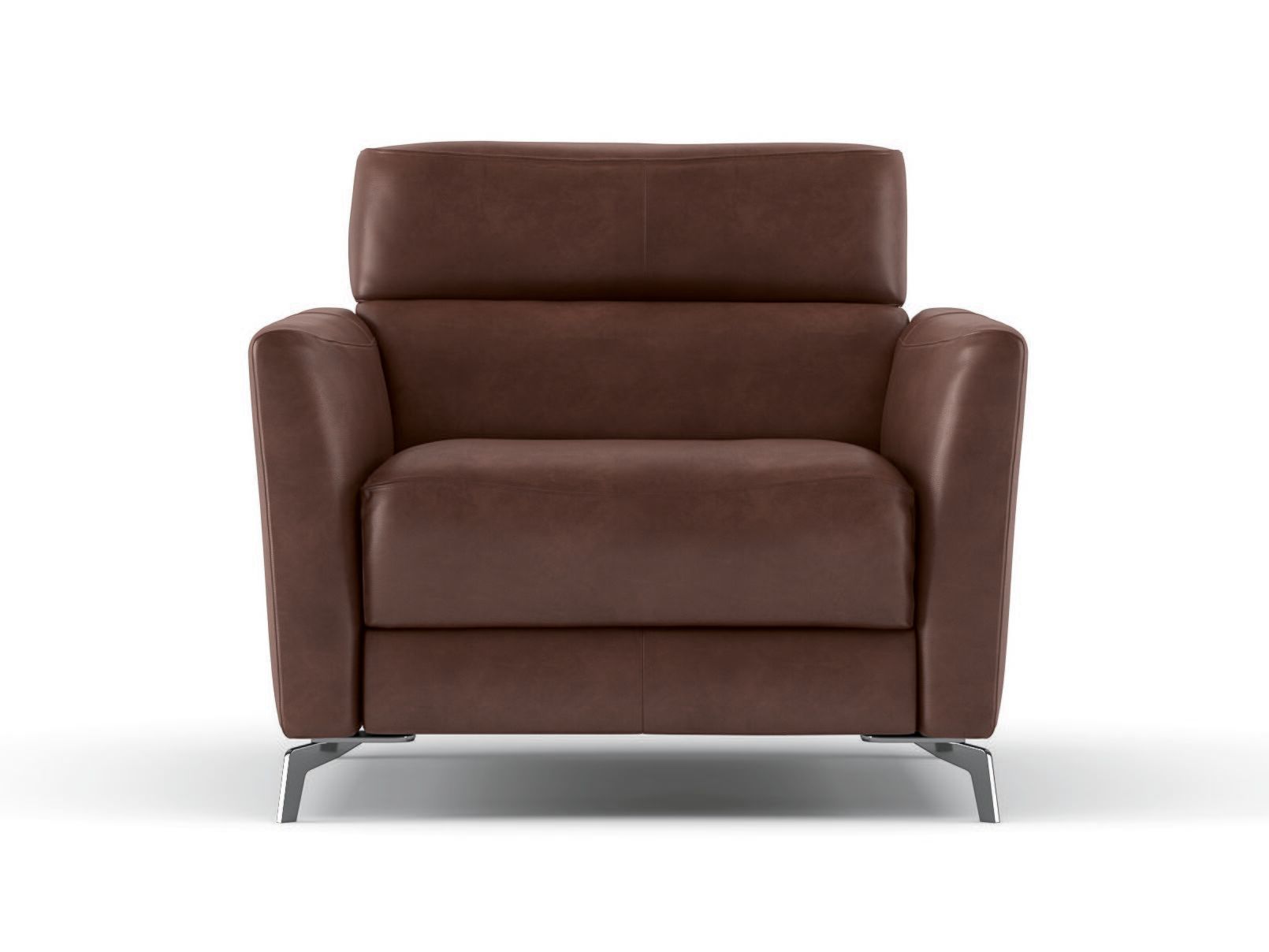 Кожаное кресло с подголовником Natuzzi Italia Стэн ARCH-00066448