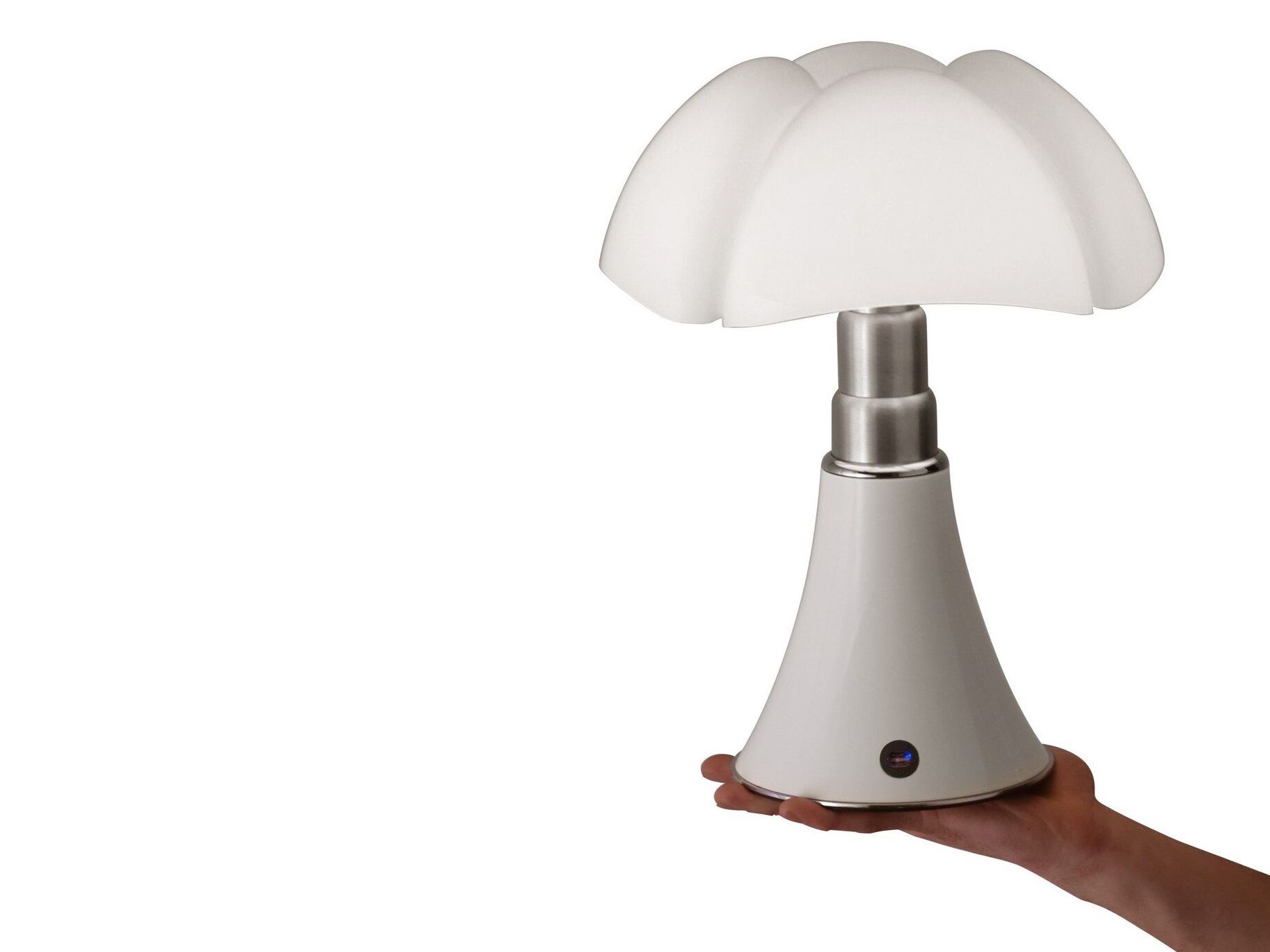 Беспроводная стальная и метакрилатная настольная лампа Martinelli Luce Летучая мышь ARCH-00136548 - Вид №1