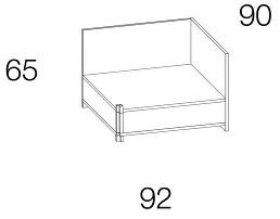 Caroti Модульный угловой диван из ткани с местом для хранения вещей Via montenapoleone 2048  - Вид №3