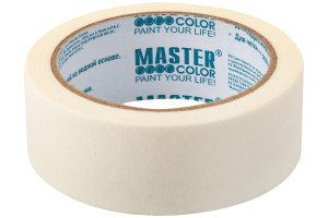 15840250 Малярная бумажная лента термостойкость до 80C, 36 мм х 25 м 30-6103 MASTER COLOR