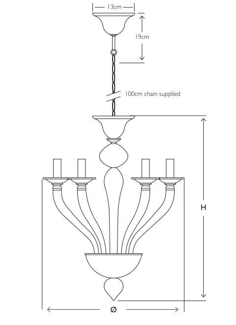 Люстра из муранского стекла Abrissi Weston ARCH-00045329 - Вид №5
