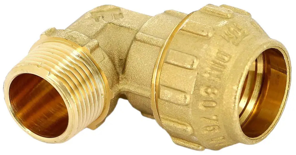 91683120 Отвод ПНД Tiemme компрессионный переходной 25x3/4 НР латунь STLM-0800682
